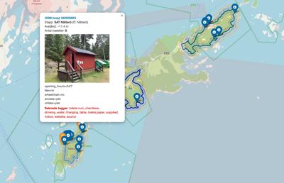 🚻 Toaletter nära leden